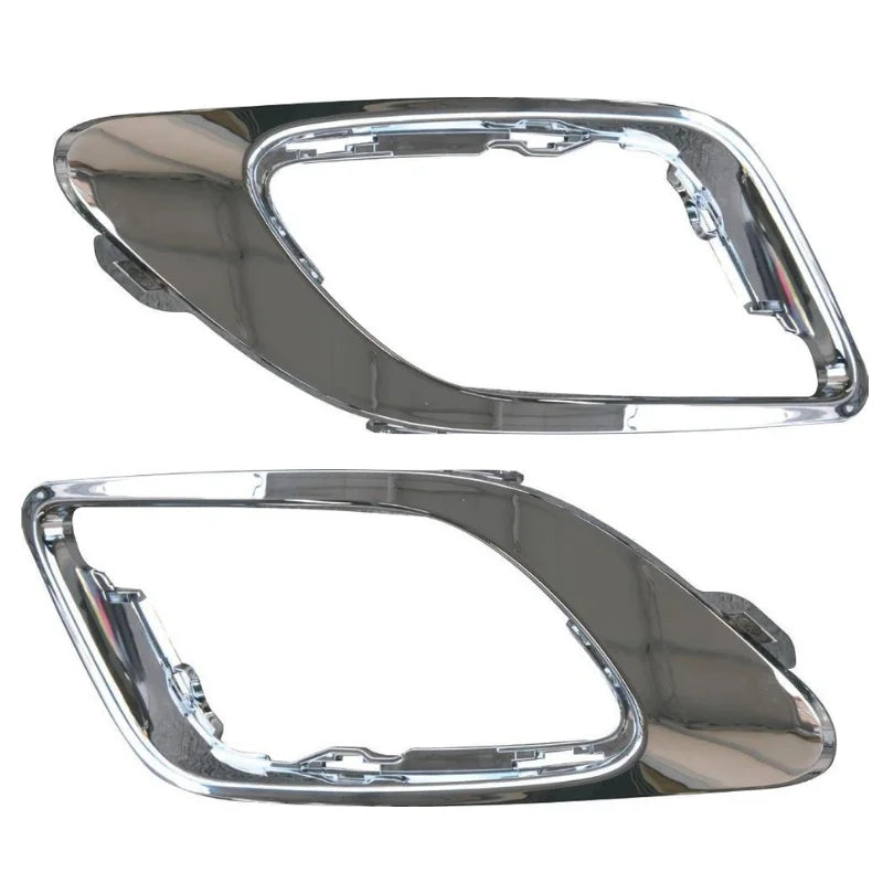 Fog Headlight Frame Right Left Protector Grill For Renault Fluence 2013-2016 Abs Chrome Black 261A23821R 261A32113R