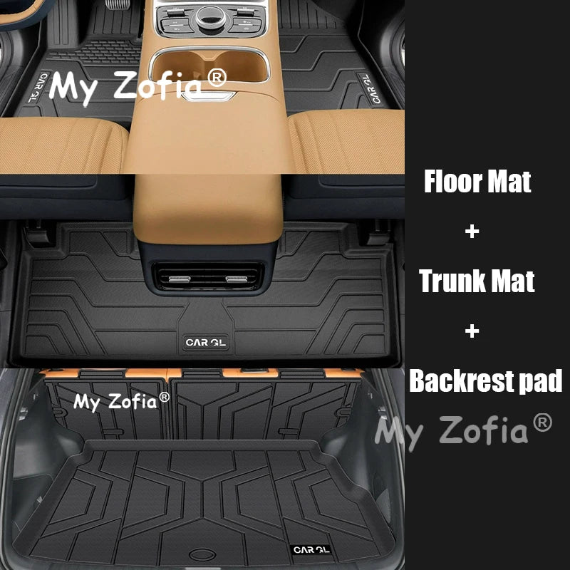 For Geely EX5 EM-i Galaxy Starship 7 EM-i 2025 2026 Car TPE Floor Mats Full Cover Cargo Liner Waterproof Trunk Mat Accessories