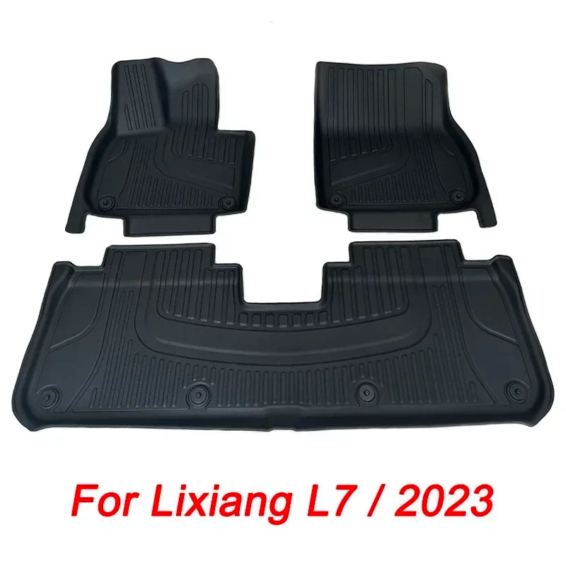 Wholesale Car Floor Mats for Lixiang L7 2023 2024 2025 Waterproof Non-slip Foot Pad TPE Car Carpet Black Floor Liners Trunk Mats