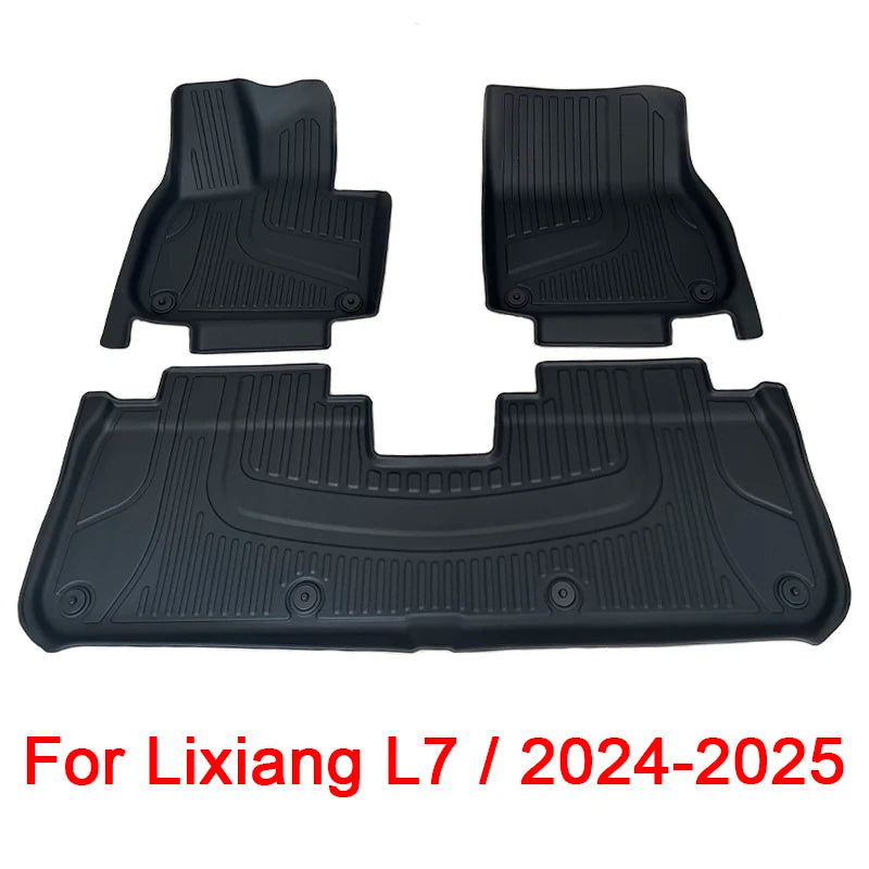 Wholesale Car Floor Mats for Lixiang L7 2023 2024 2025 Waterproof Non-slip Foot Pad TPE Car Carpet Black Floor Liners Trunk Mats
