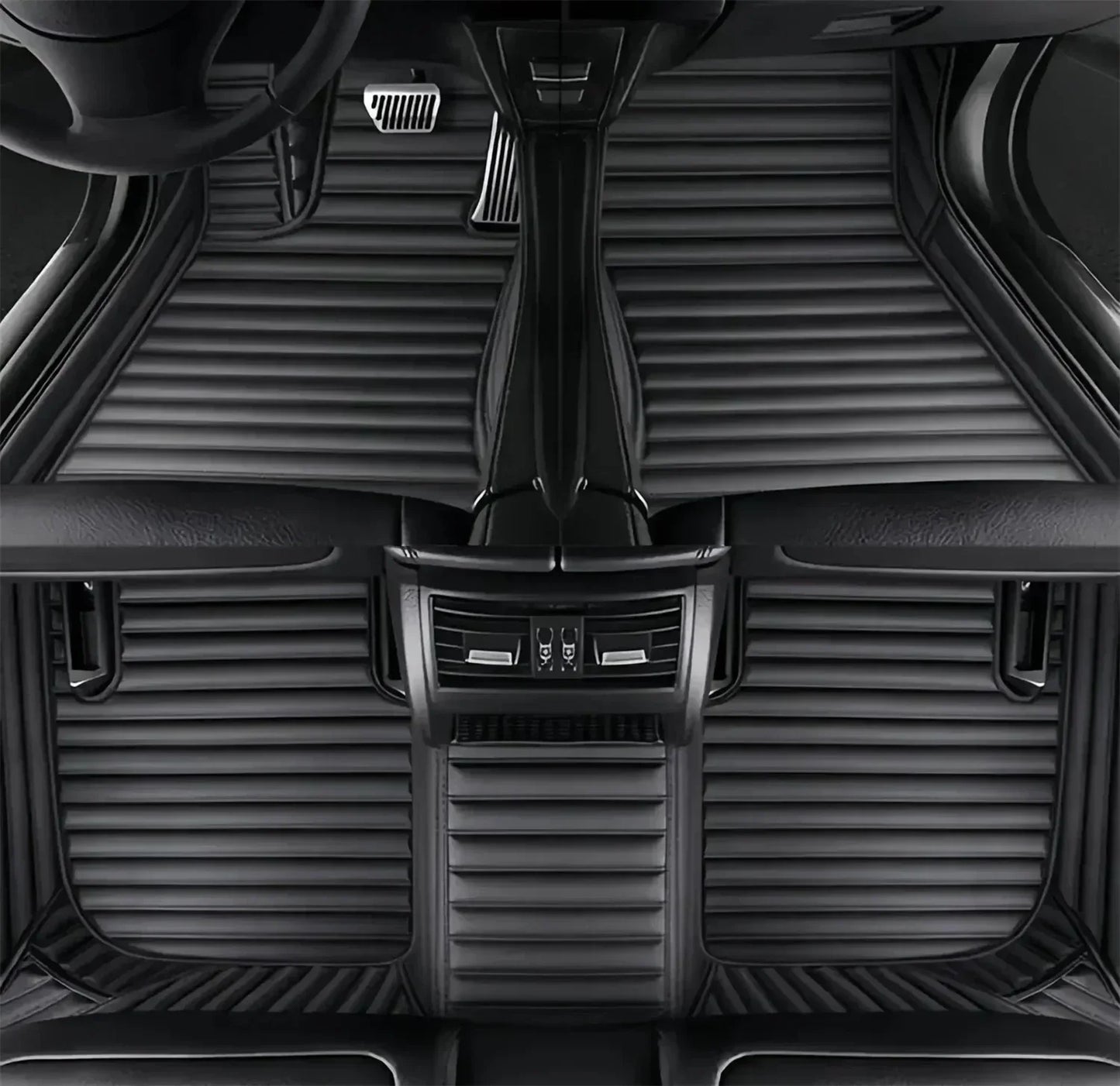 Leather Car Floor Mats For Seat Leon MK3 2012 2013 2014 2015 2016 2017 2018 2019 2020 All Weather Waterproof Car Floor Mats