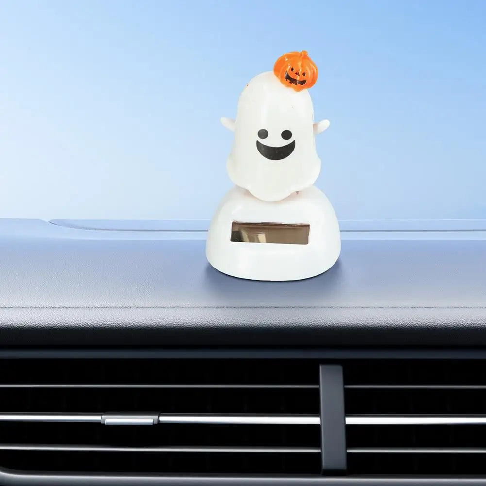 Hot Sale Halloween Solar Energy Creative Bobble Head Doll Car Decorations Cartoon Decorations Children's Gifts
