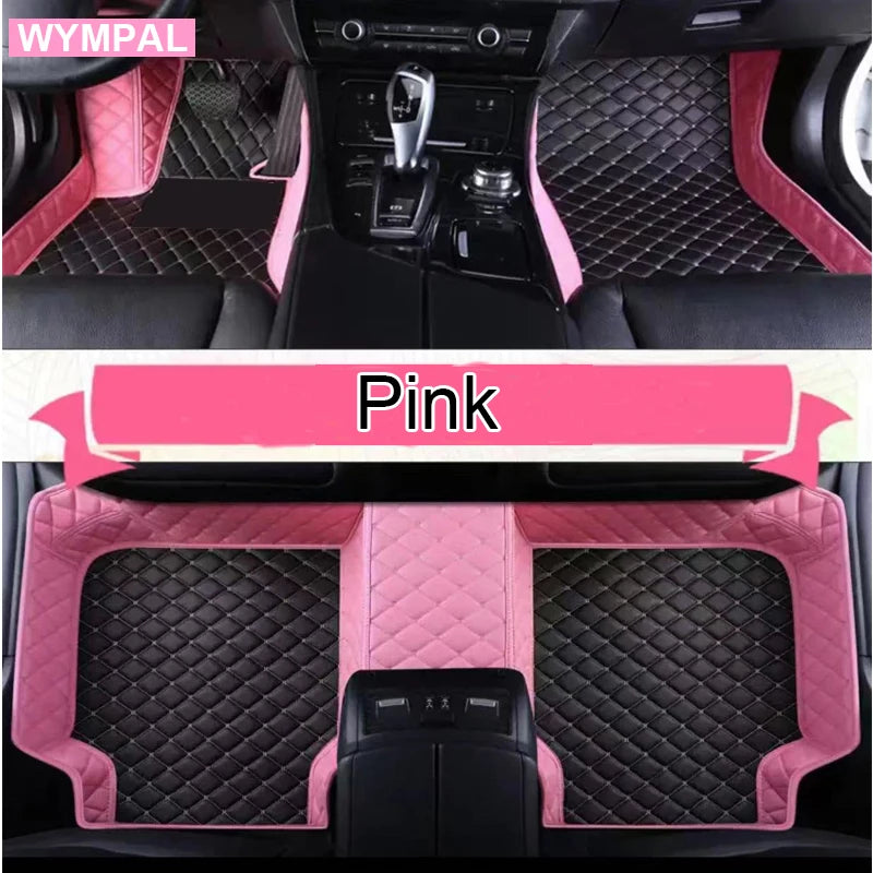 Custom Auto Luxury Leather Car Floor Mat For Seat Leon MK2 2006 2007 2008 2009 Car Mat Full Set Women Waterproof Accessories