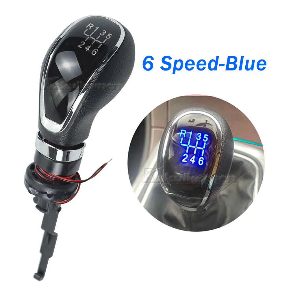 LED 5 6 Speed Car Gear Gear Shift Knob Manual Handle Head Lever for Vauxhall Buick Opel Astra Insignia 2009 2010 2011 2012 2013
