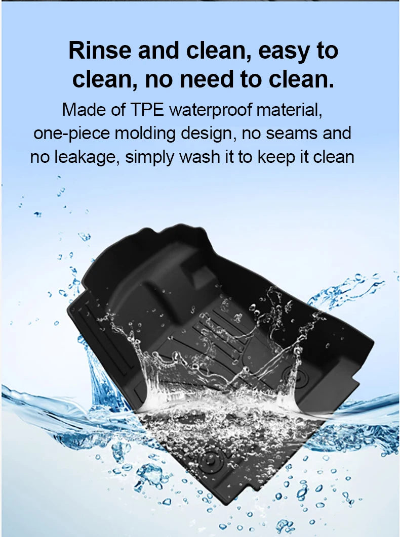 LHD For MGS5 EV ES34 2024 2025 MG ES5 TPE Floor Mats Cargo Foot Pad Tray Waterproof Full Set Rug Tappetos Internal Car Accessory