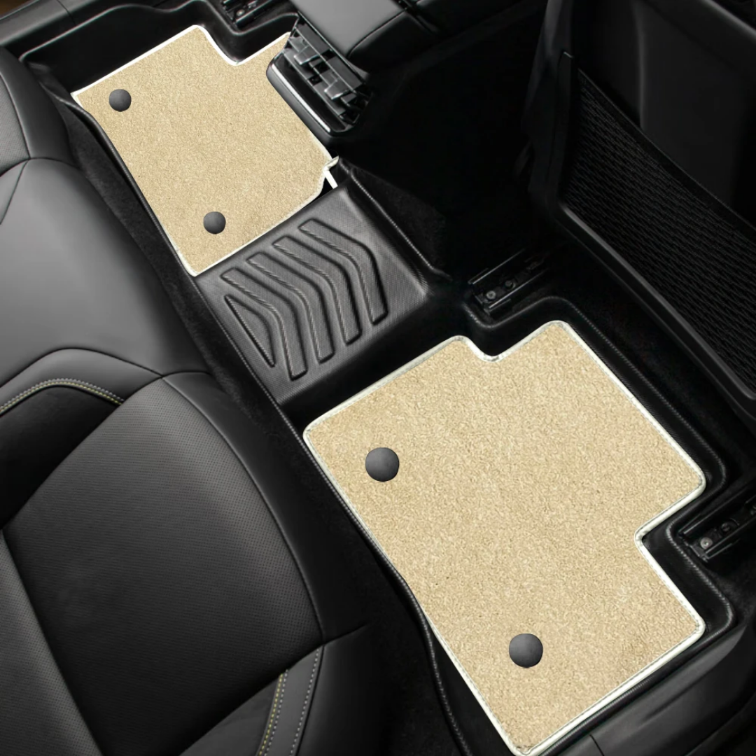 TPE Alfombras DOBLES TERMOPLÁSTIC ELASTOMER Personalizadas TPE A Medida Exacta de tu Automóvil 7 a 9 Pasajeros 3 Filas Alfombras TPE + Alfombras de Maletero o Cajuela