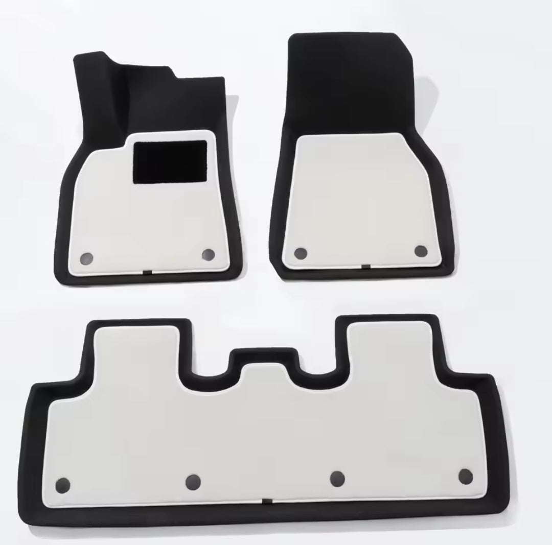 TPE Alfombras DOBLES TERMOPLÁSTIC ELASTOMER Personalizadas TPE A Medida Exacta de tu Automóvil 7 a 9 Pasajeros 3 Filas Alfombras TPE + Alfombras de Maletero o Cajuela