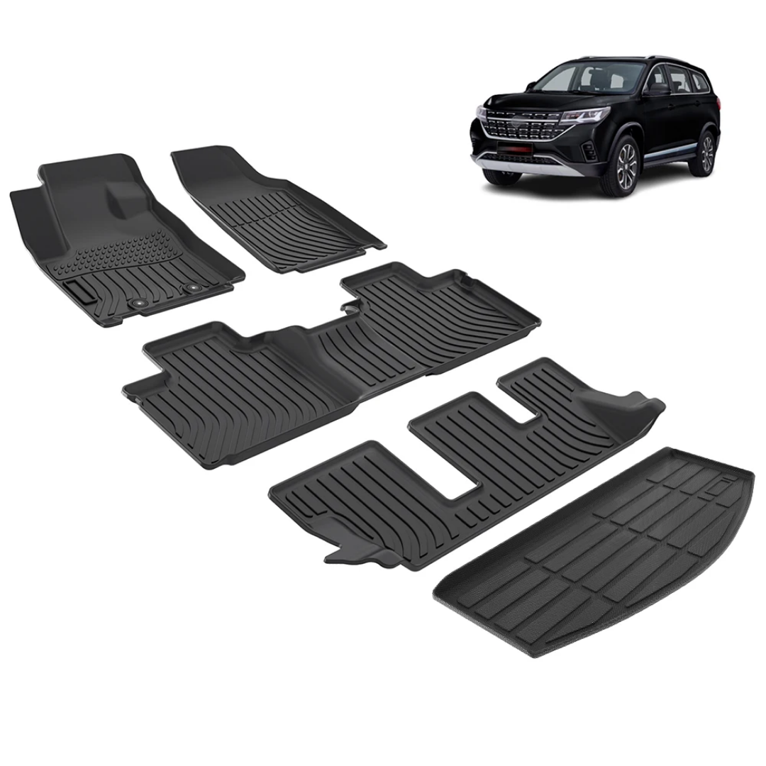 TPE Alfombras TERMOPLÁSTIC ELASTOMER Personalizadas TPE A Medida Exacta de tu Automóvil 7 a 8 PASAJEROS 3 Filas Alfombras TPE + Alfombras de Maletero o Cajuela
