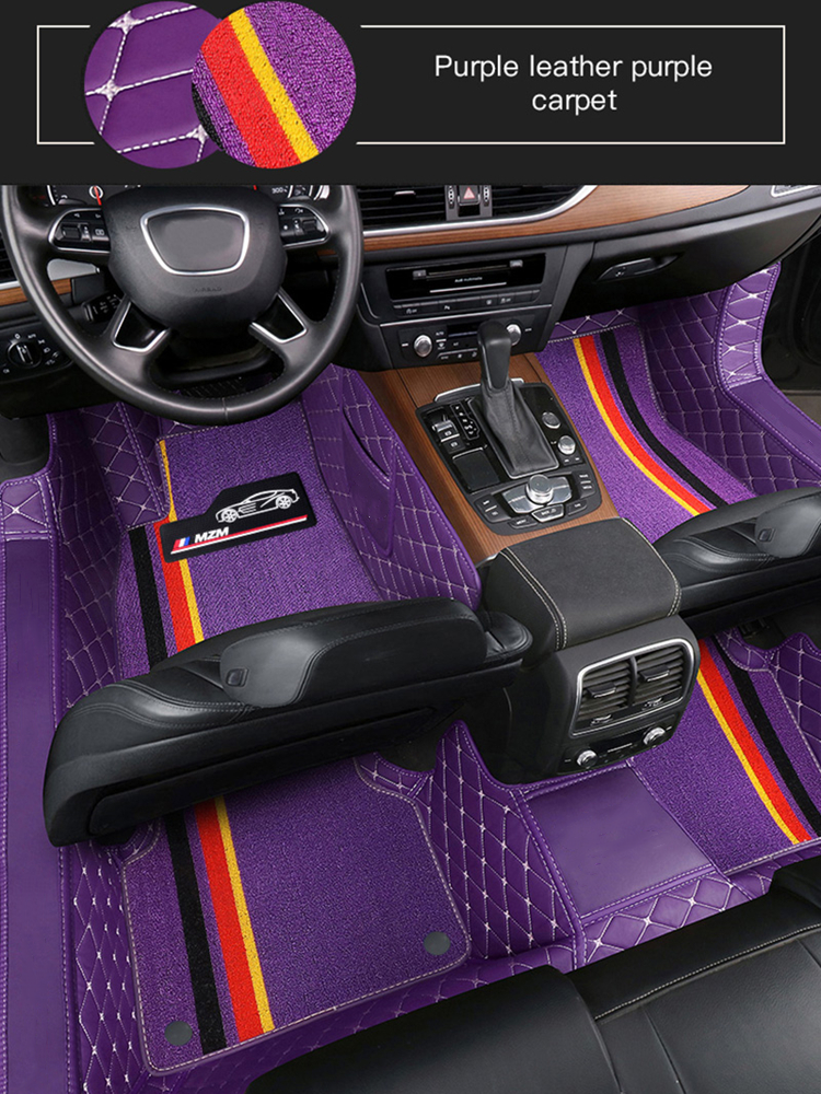 Alfombras Impermeables Dobles Hechas con cuero ecológico artificial ala medida exacta de cada automóvil 2 Filas de Alfombras 2 a 5 Asientos del Automóvil + ALFOMBRAS DE MALETERO O CAJUELA