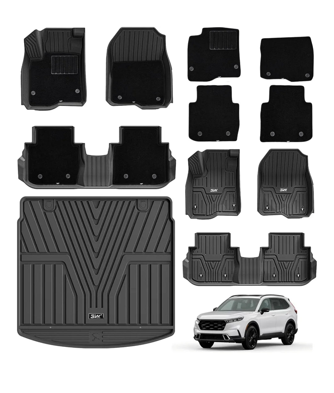DOBLES TPE TERMOPLÁSTIC ELASTOMER💠Honda CR-V 2020-2026💠 COMPLETO Los mas vendidos del mes accesorio para autos