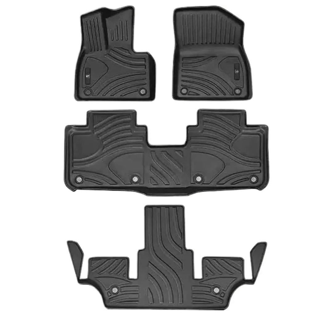 TPE Alfombras TERMOPLÁSTIC ELASTOMER Personalizadas TPE A Medida Exacta de tu Automóvil 7 a 8 PASAJEROS 3 Filas de Alfombras TPE( No Incluye Alfombras de Maletero o Cajuela )