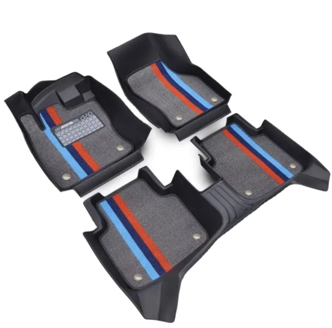 TPE Alfombras DOBLES TERMOPLÁSTIC ELASTOMER Personalizadas TPE A Medida Exacta de tu Automóvil 7 a 9 Pasajeros 3 Filas Alfombras TPE + Alfombras de Maletero o Cajuela