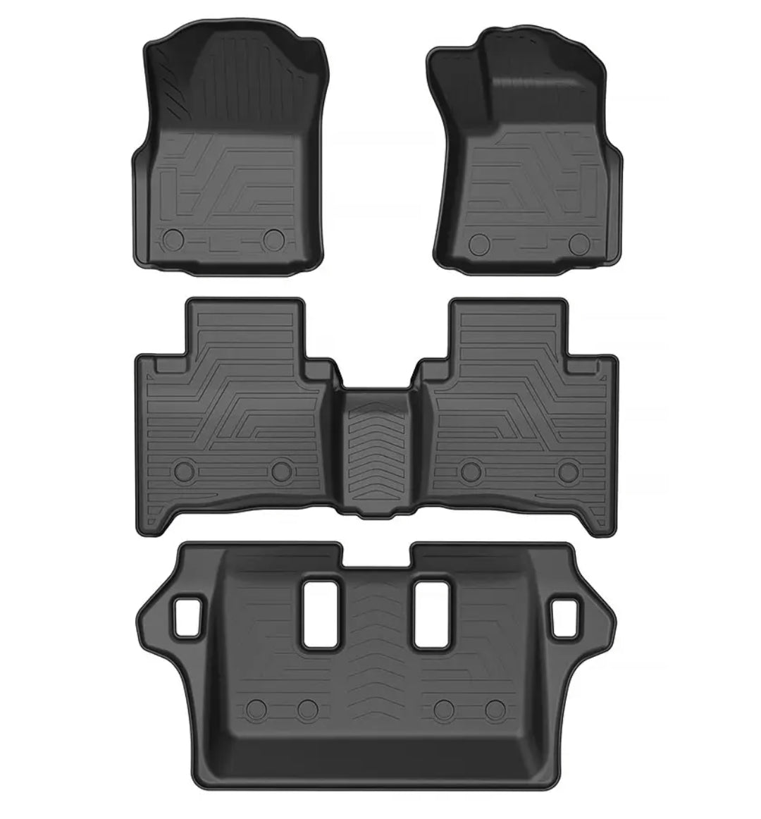 TPE Alfombras TERMOPLÁSTIC ELASTOMER Personalizadas TPE A Medida Exacta de tu Automóvil 7 a 8 PASAJEROS 3 Filas de Alfombras TPE( No Incluye Alfombras de Maletero o Cajuela )