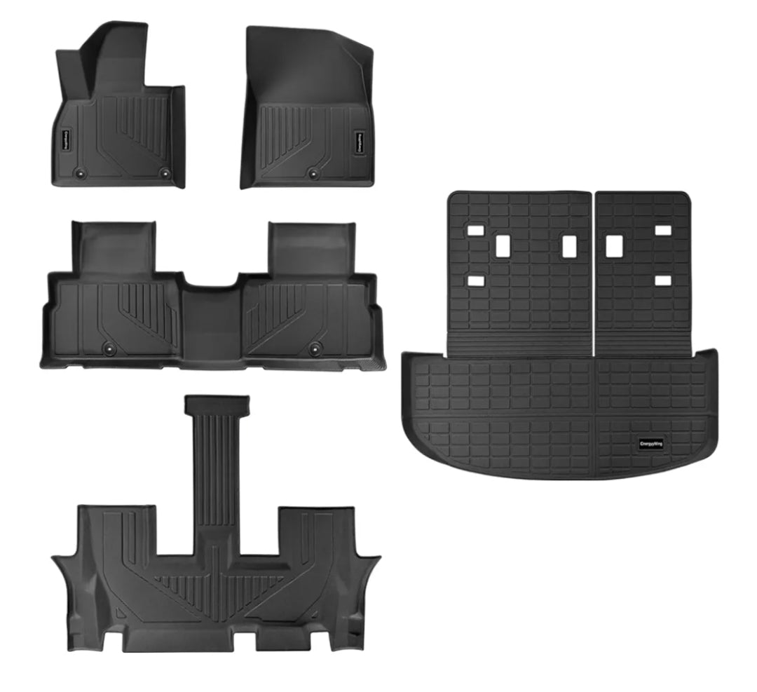 TPE Alfombras TERMOPLÁSTIC ELASTOMER Personalizadas TPE A Medida Exacta de tu Automóvil 7 a 8 PASAJEROS 3 Filas Alfombras TPE + Alfombras de Maletero o Cajuela