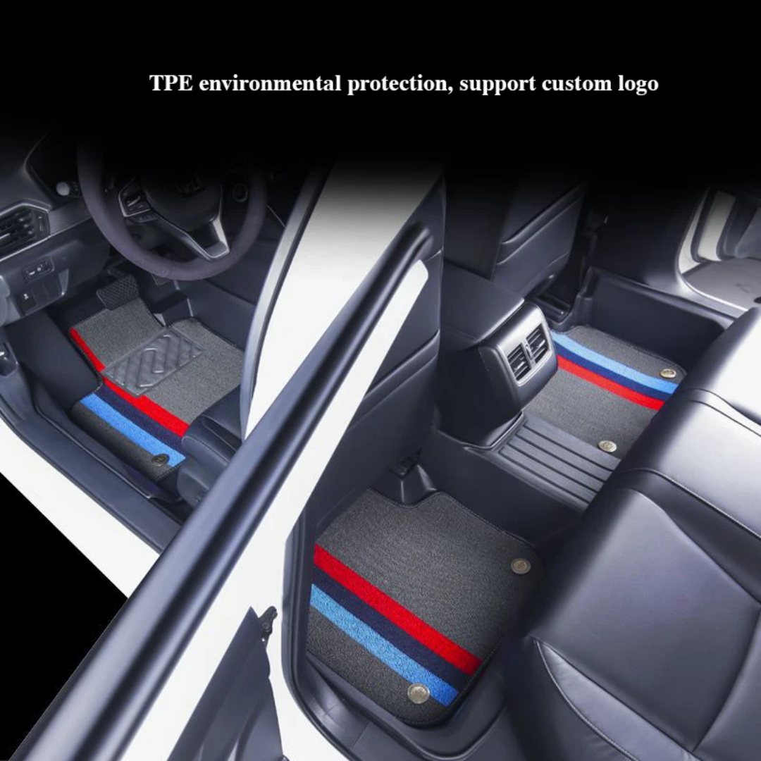 TPE Alfombras DOBLES TERMOPLÁSTIC ELASTOMER Personalizadas TPE A Medida Exacta de tu Automóvil 7 a 9 Pasajeros 3 Filas Alfombras TPE + Alfombras de Maletero o Cajuela