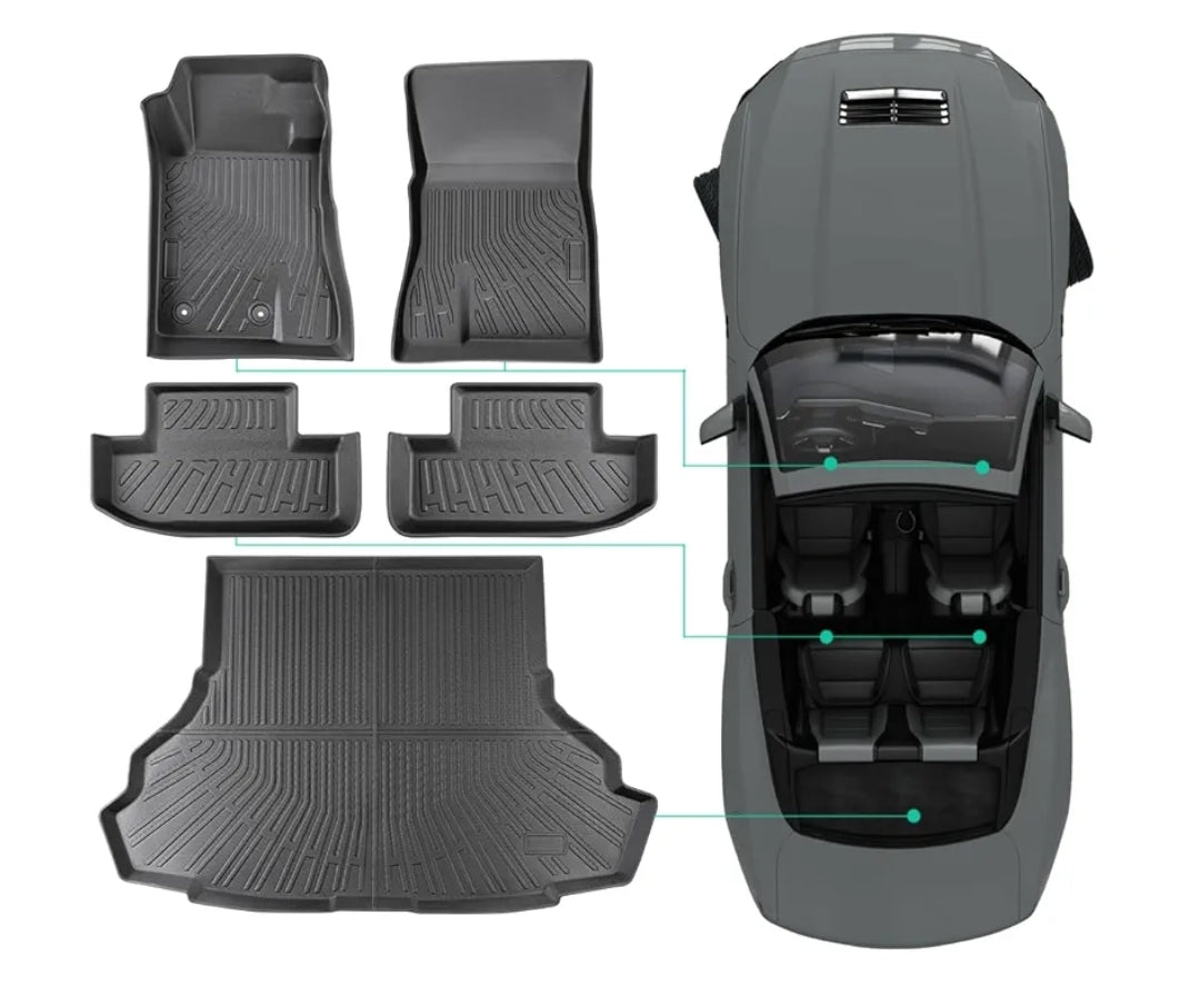 TPE Alfombras TERMOPLÁSTIC ELASTOMER Personalizadas TPE A Medida Exacta de tu Automóvil 2 a 5 PASAJEROS Filas Alfombras TPE + Alfombras de Maletero o Cajuela (💠OFERTA ESPECIAL SOLO AUTOMÓVILES DESDE EL AÑO 1950 HASTA EL AÑO 2000💠)