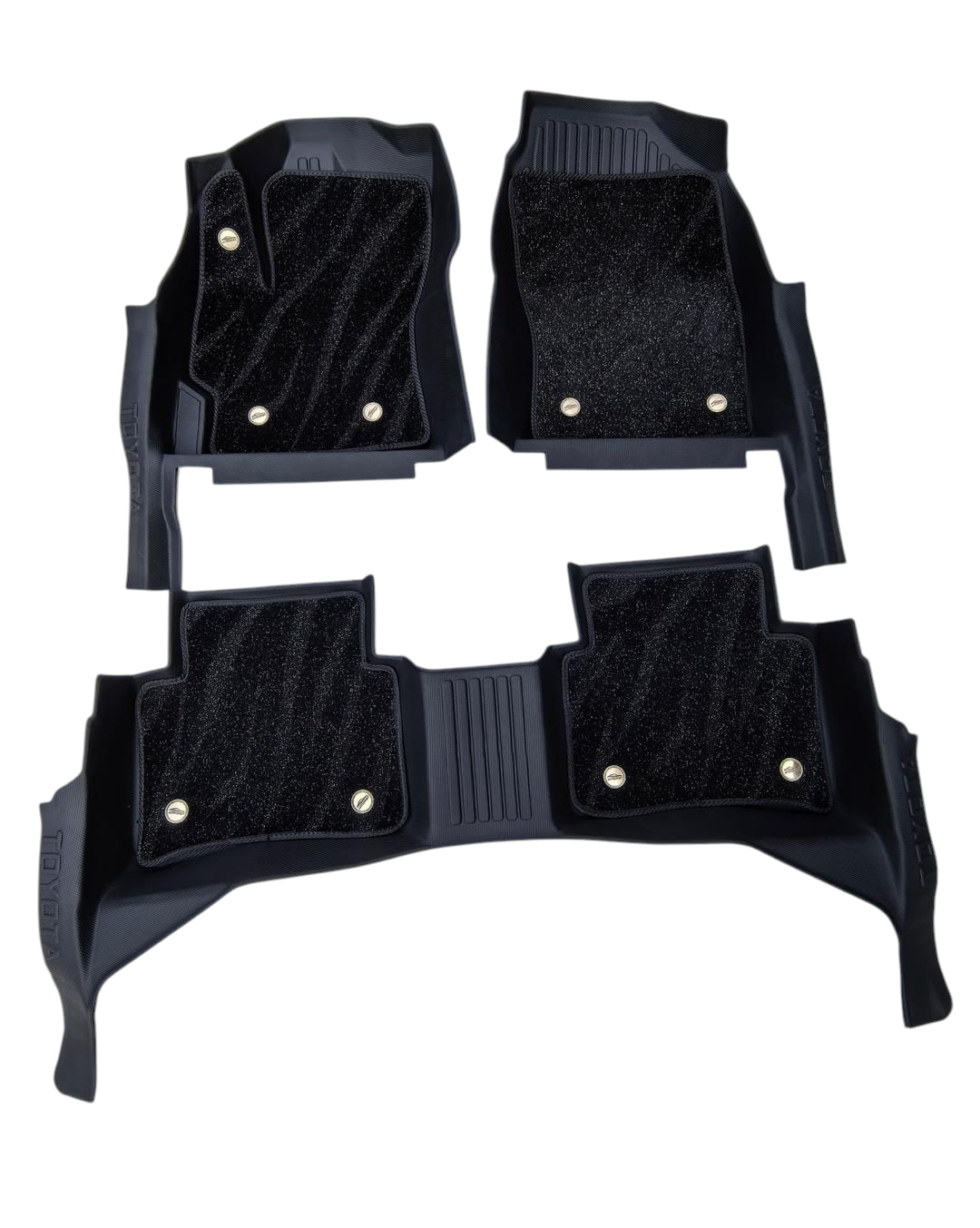 TPE Alfombras DOBLES TERMOPLÁSTIC ELASTOMER Personalizadas TPE A Medida Exacta de tu Automóvil 7 a 9 Pasajeros 3 Filas Alfombras TPE + Alfombras de Maletero o Cajuela