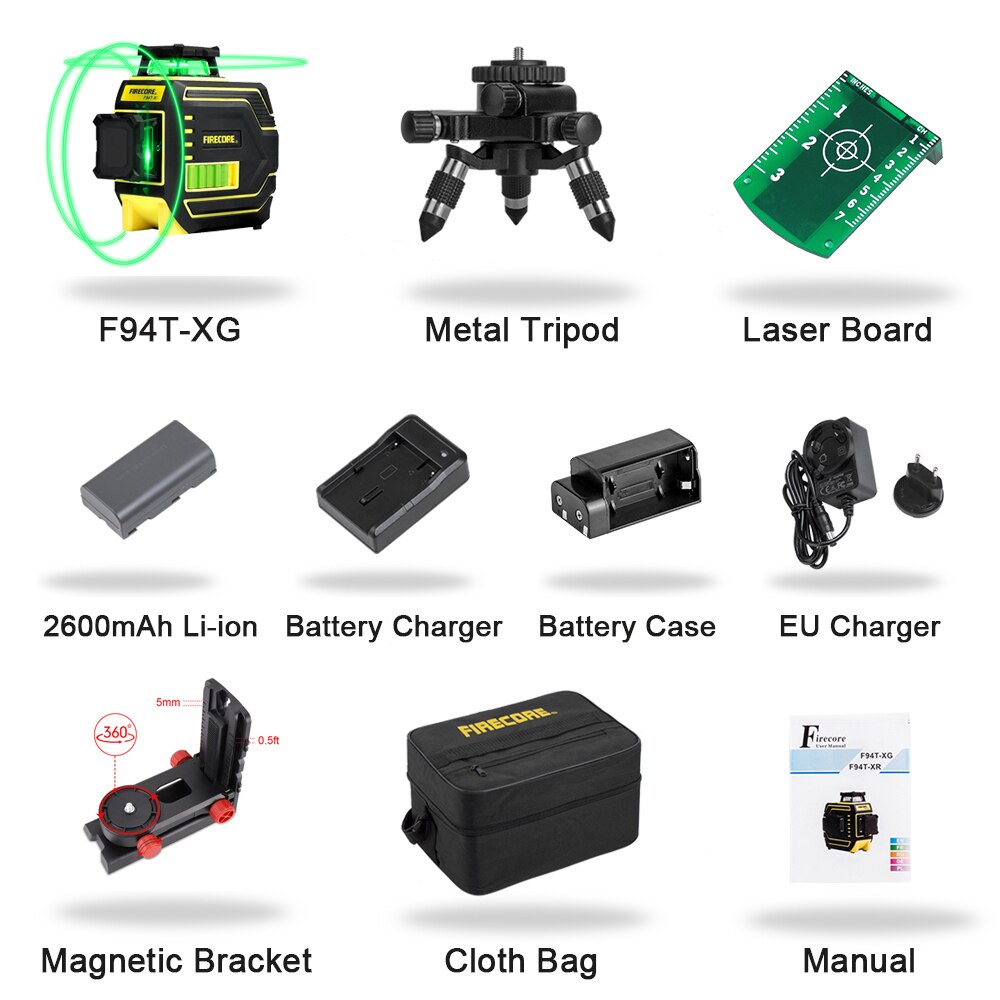Nivel láser verde 3D