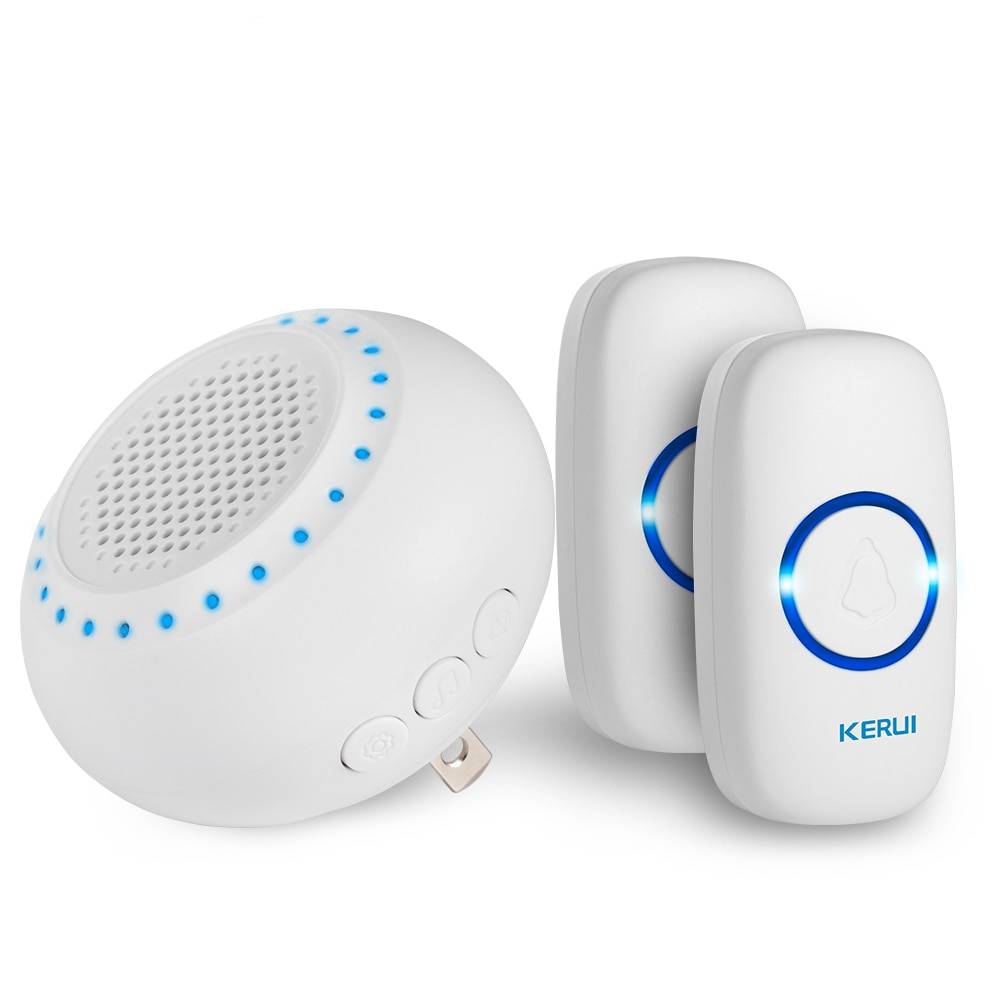 Kit de timbre inalámbrico LED colorido con botón táctil