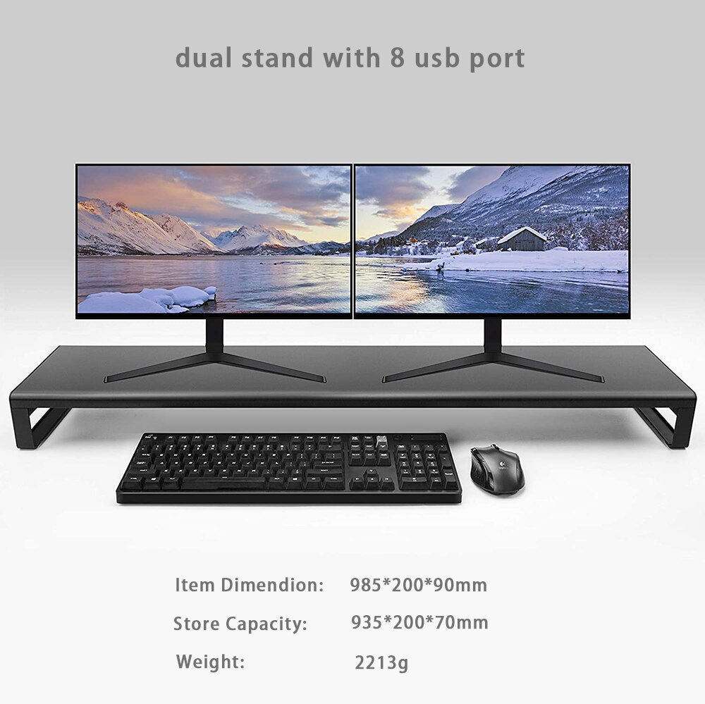 Transferencia de datos y soporte de monitor de aluminio inalámbrico de carga