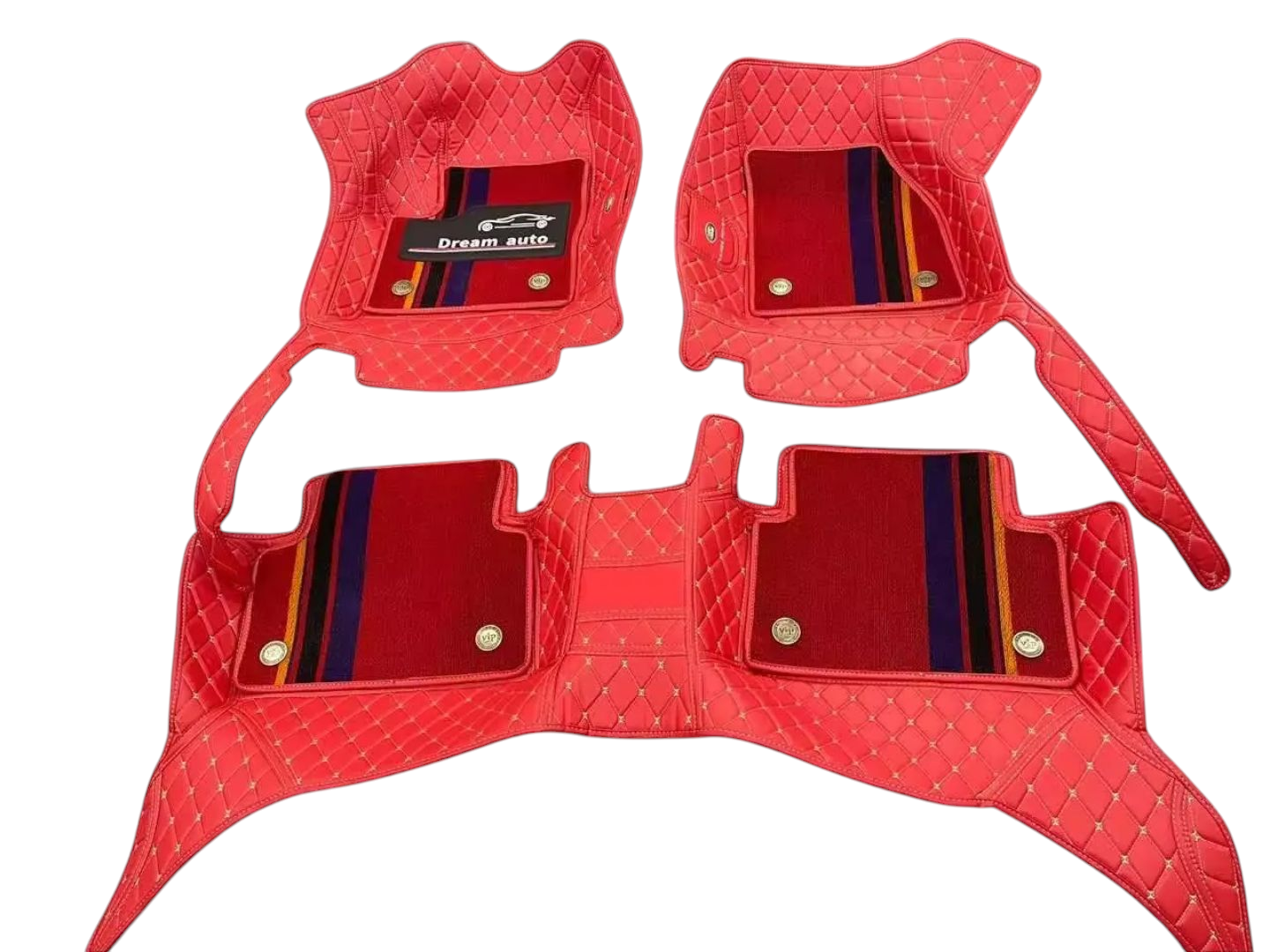 Alfombras Impermeables Dobles Hechas con cuero ecológico artificial ala medida exacta de cada automóvil 3 Filas de Alfombras 7 a 9 Asientos del Automóvil ( NO INCLUYE ALFOMBRAS DE MALETERO O CAJUELA )