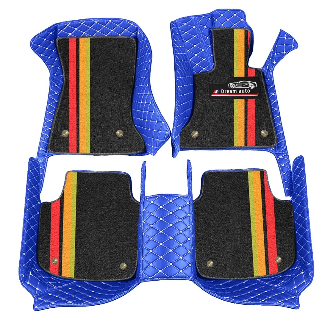 Alfombras Impermeables Dobles Hechas con cuero ecológico artificial ala medida exacta de cada automóvil 3 Filas de Alfombras 7 a 9 Asientos del Automóvil ( NO INCLUYE ALFOMBRAS DE MALETERO O CAJUELA )