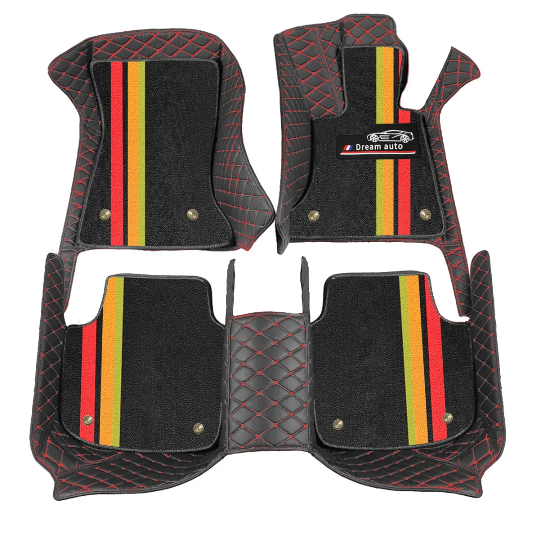 Alfombras Impermeables Dobles Hechas con cuero ecológico artificial ala medida exacta de cada automóvil 3 Filas de Alfombras 7 a 9 Asientos del Automóvil ( NO INCLUYE ALFOMBRAS DE MALETERO O CAJUELA )