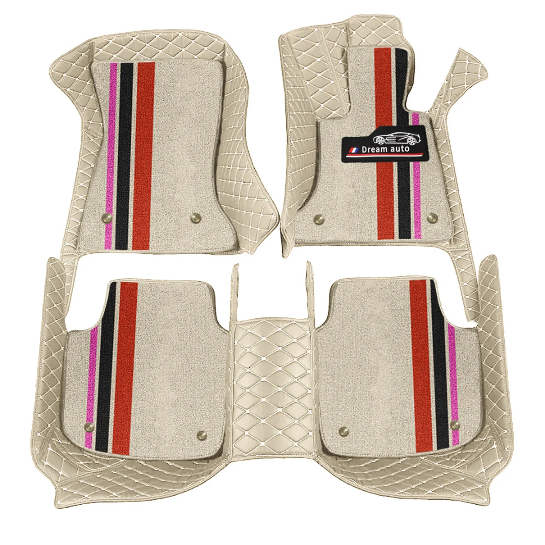 Alfombras Impermeables Dobles Hechas con cuero ecológico artificial ala medida exacta de cada automóvil 3 Filas de Alfombras 7 a 9 Asientos del Automóvil ( NO INCLUYE ALFOMBRAS DE MALETERO O CAJUELA )