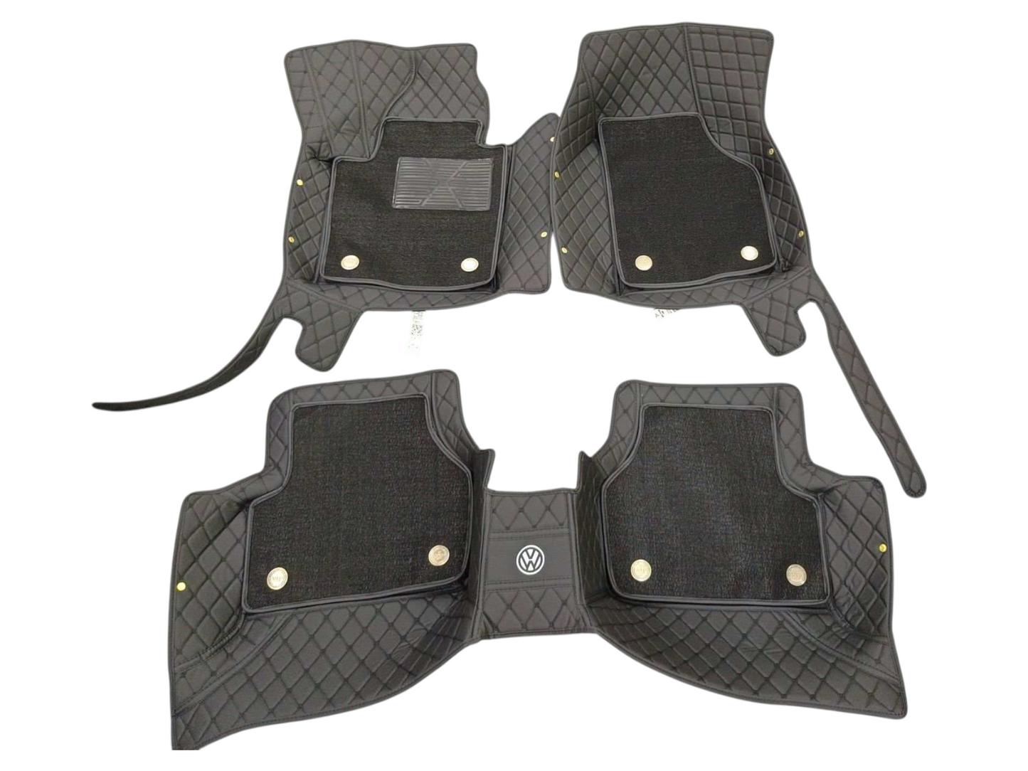 Alfombras Impermeables Dobles Hechas con cuero ecológico artificial ala medida exacta de cada automóvil 3 Filas de Alfombras 7 a 9 Asientos del Automóvil ( NO INCLUYE ALFOMBRAS DE MALETERO O CAJUELA )