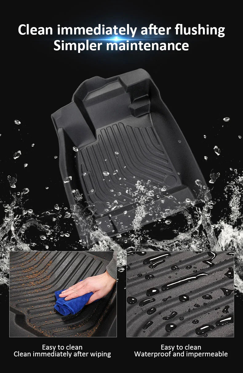 Car TPE Floor Mat For Great Wall GWM Haval F7 2024~2026 PHEV Dirt-resistant Carpet LHD Foot Pad Full Set Rug Tappeto Accessories