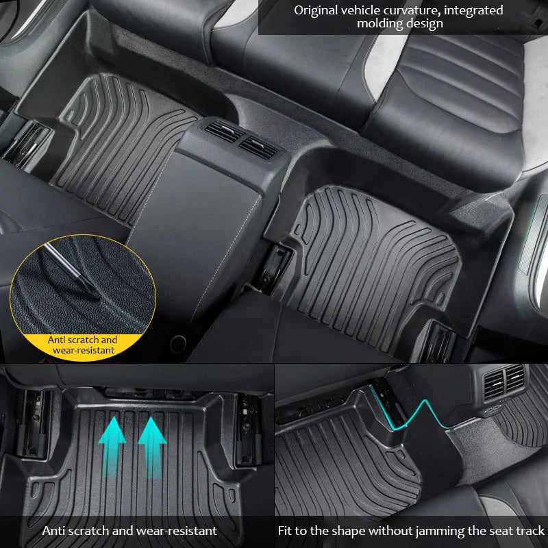 Car TPE Floor Mat For Great Wall GWM Haval F7 2024~2026 PHEV Dirt-resistant Carpet LHD Foot Pad Full Set Rug Tappeto Accessories