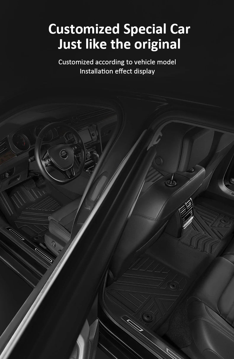 For Lynk Co 900 2025 2026 6 Seats Car TPE Floor Mats Waterproof Leather Foot LHD Mud Carpet Rug Auto Car Interior Accessories