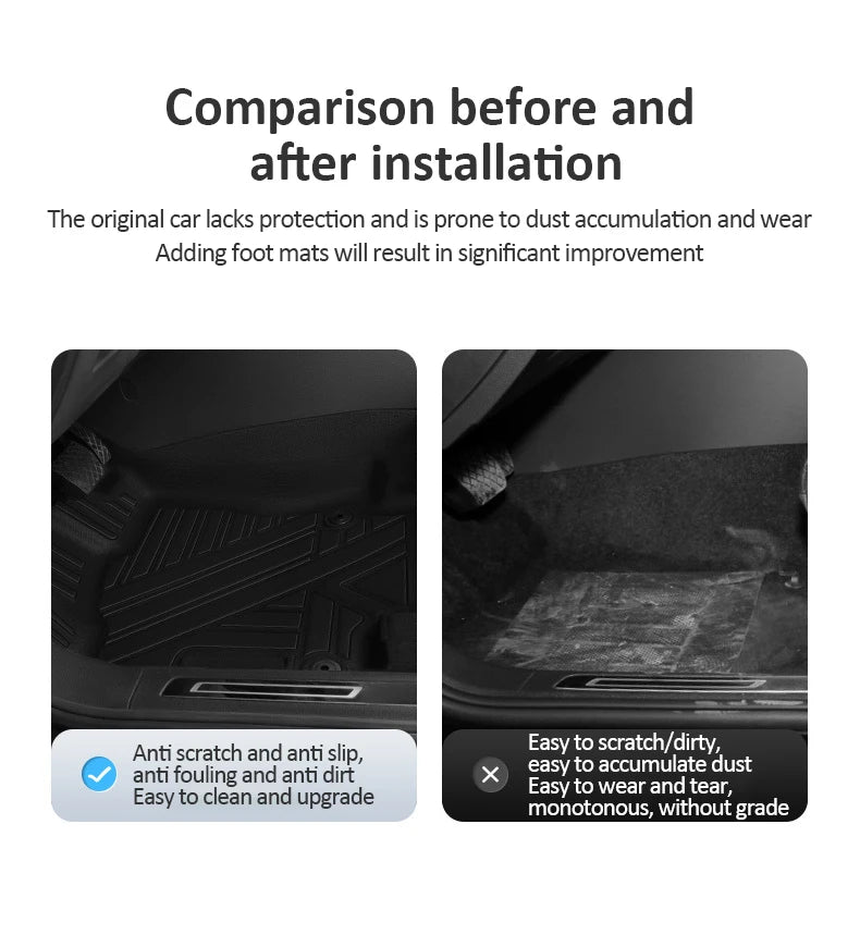 For Lynk Co 900 2025 2026 6 Seats Car TPE Floor Mats Waterproof Leather Foot LHD Mud Carpet Rug Auto Car Interior Accessories