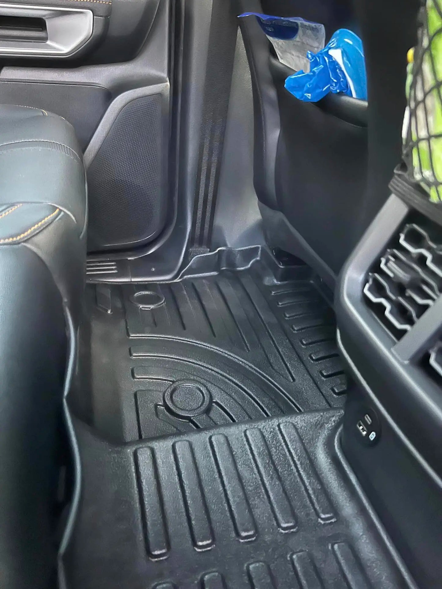 3D TPE Car Floor Mats Floor Liners for Ford Ranger Raptor 2018 2019 2020 2021 2022 Waterproof High Edge Mat 4x4 Car Accessories