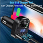 Bluetooth 5.0 Car Dual USB Fast Charger FM Transmitter Bluetooth Handsfree Car Kit Audio Modulator MP3 Player Audio Receiver