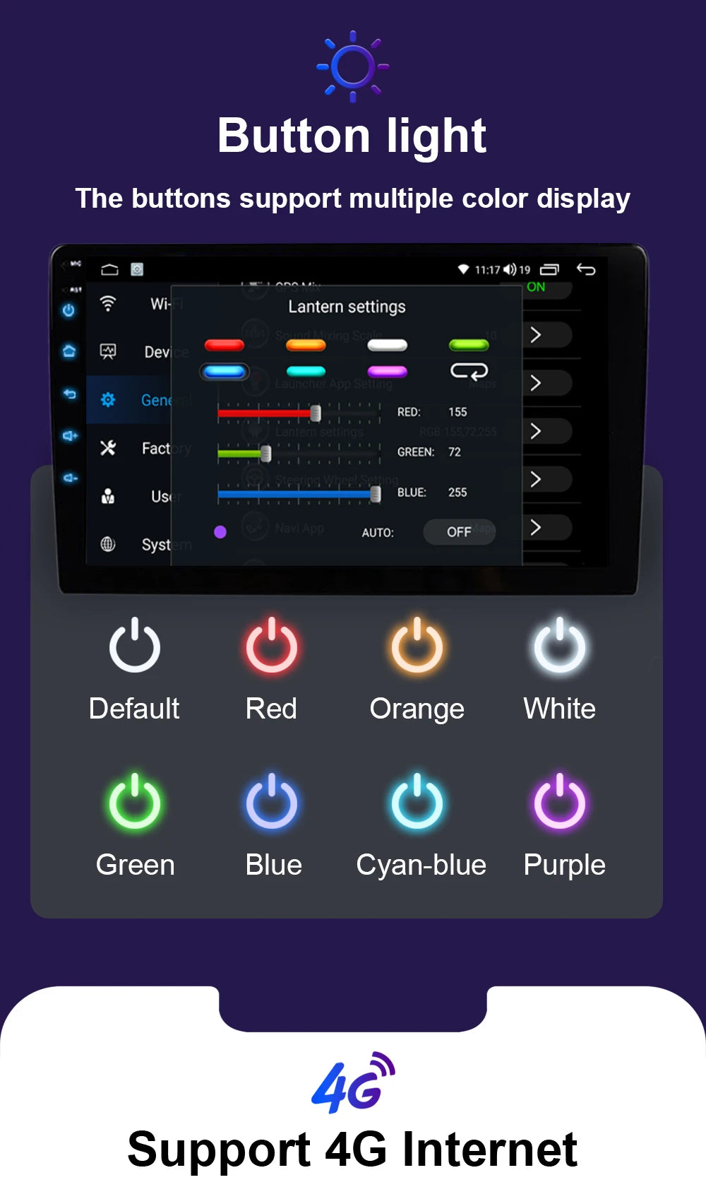 LEHX Universal 9/10 inch Wireless Carplay 2din Android 15 Car Radio Multimedia Video Player AutoRadio GPS Navigation 4G WiFi