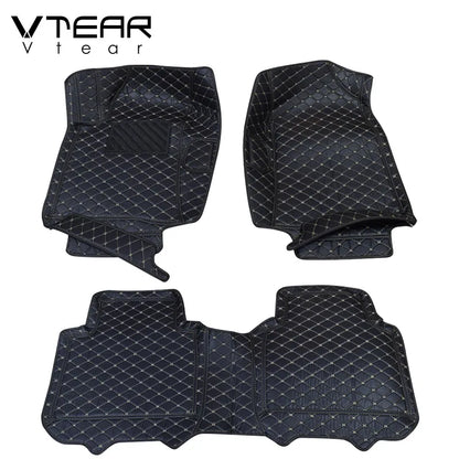 Vtear for Geely atlas car floor mats waterproof foot pad carpet leather rugs car-styling interior automobile accessories 2018