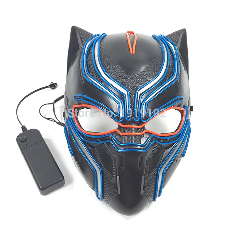 Halloween Carnival Party Costume Decoration Luminous LED Mask Halloween Mask LED Maske Light Up Party Masks for Glow Party