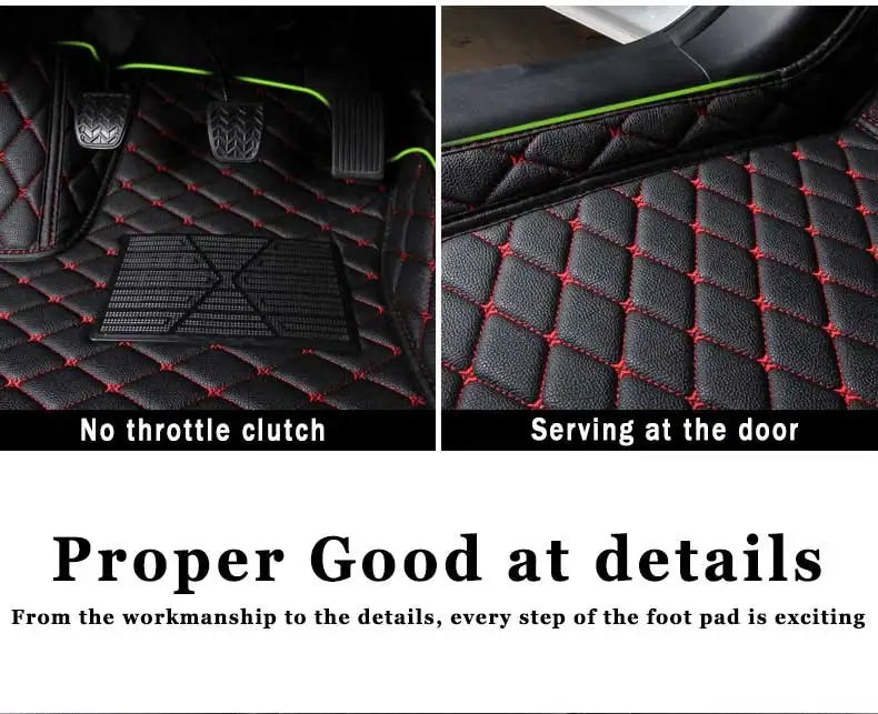 Custom Auto Luxury Leather Car Floor Mat For Renault Clio 4 2013 2014 2015 2016 Car Mat Full Set Women Waterproof Accessories