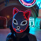 Halloween Carnival Party Costume Decoration Luminous LED Mask Halloween Mask LED Maske Light Up Party Masks for Glow Party
