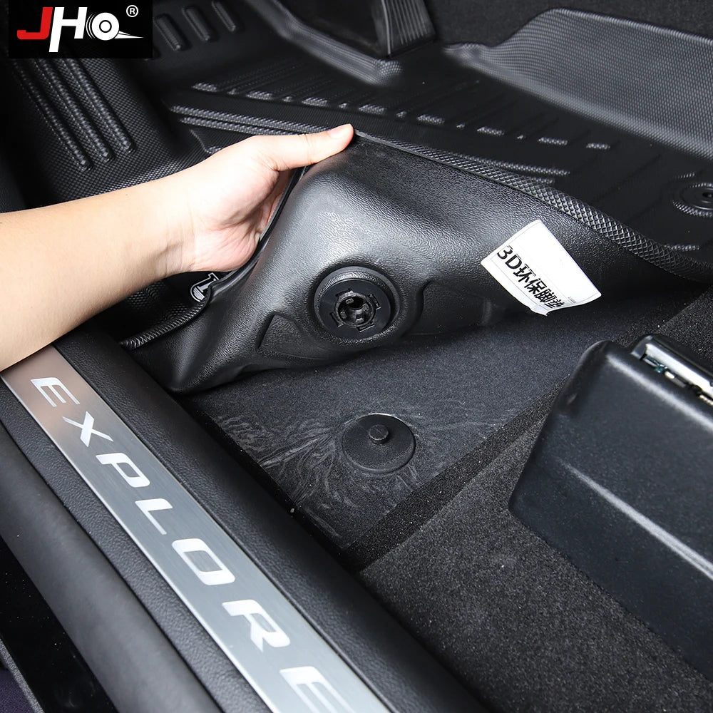 JHO TPE Car Rubber Floor Mat Carpet Cover For Ford Explorer 2020 2021 Base Limited XLT Platinum ST Interior Accessories
