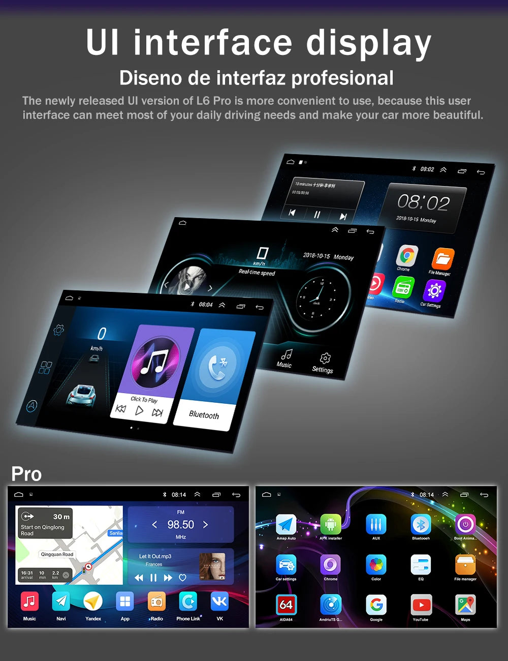 LEHX Universal 9/10 inch Wireless Carplay 2din Android 15 Car Radio Multimedia Video Player AutoRadio GPS Navigation 4G WiFi
