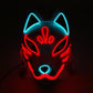 Halloween Carnival Party Costume Decoration Luminous LED Mask Halloween Mask LED Maske Light Up Party Masks for Glow Party