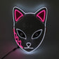 Halloween Carnival Party Costume Decoration Luminous LED Mask Halloween Mask LED Maske Light Up Party Masks for Glow Party