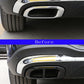 For 2020-22 Mercedes-Benz GLE 350 GLE 450 GLC GLS W167 X253 X167 2020 ABS car muffler exhaust pipe tail cover decorative sticker