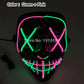Halloween Carnival Party Costume Decoration Luminous LED Mask Halloween Mask LED Maske Light Up Party Masks for Glow Party