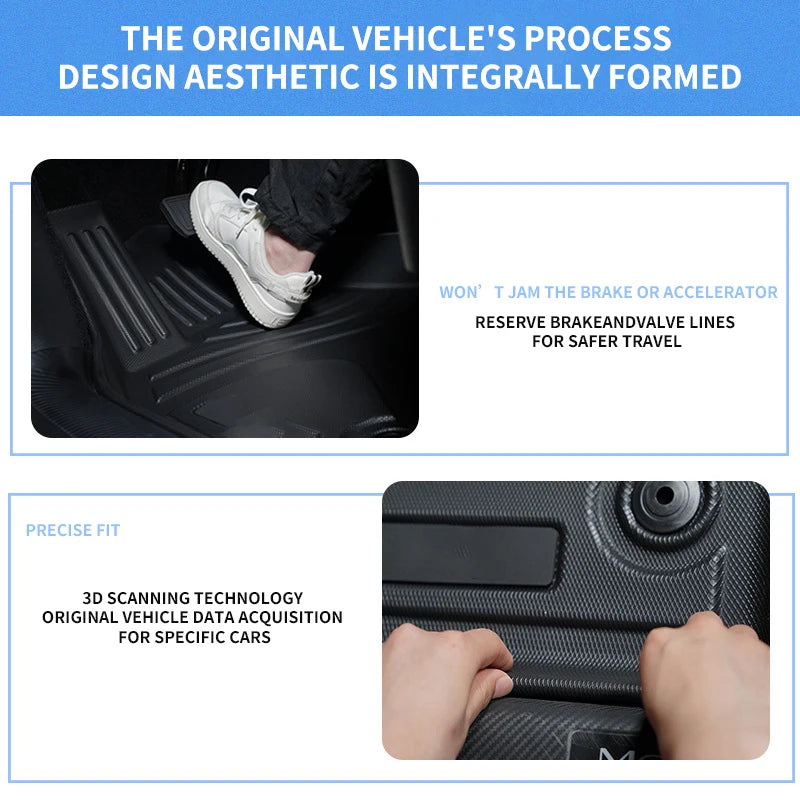 Custom Fit TPE Car Floor Mats for Audi A3 & A3L | Vehicle - Specific, Waterproof, Wear - Resistant One - Piece