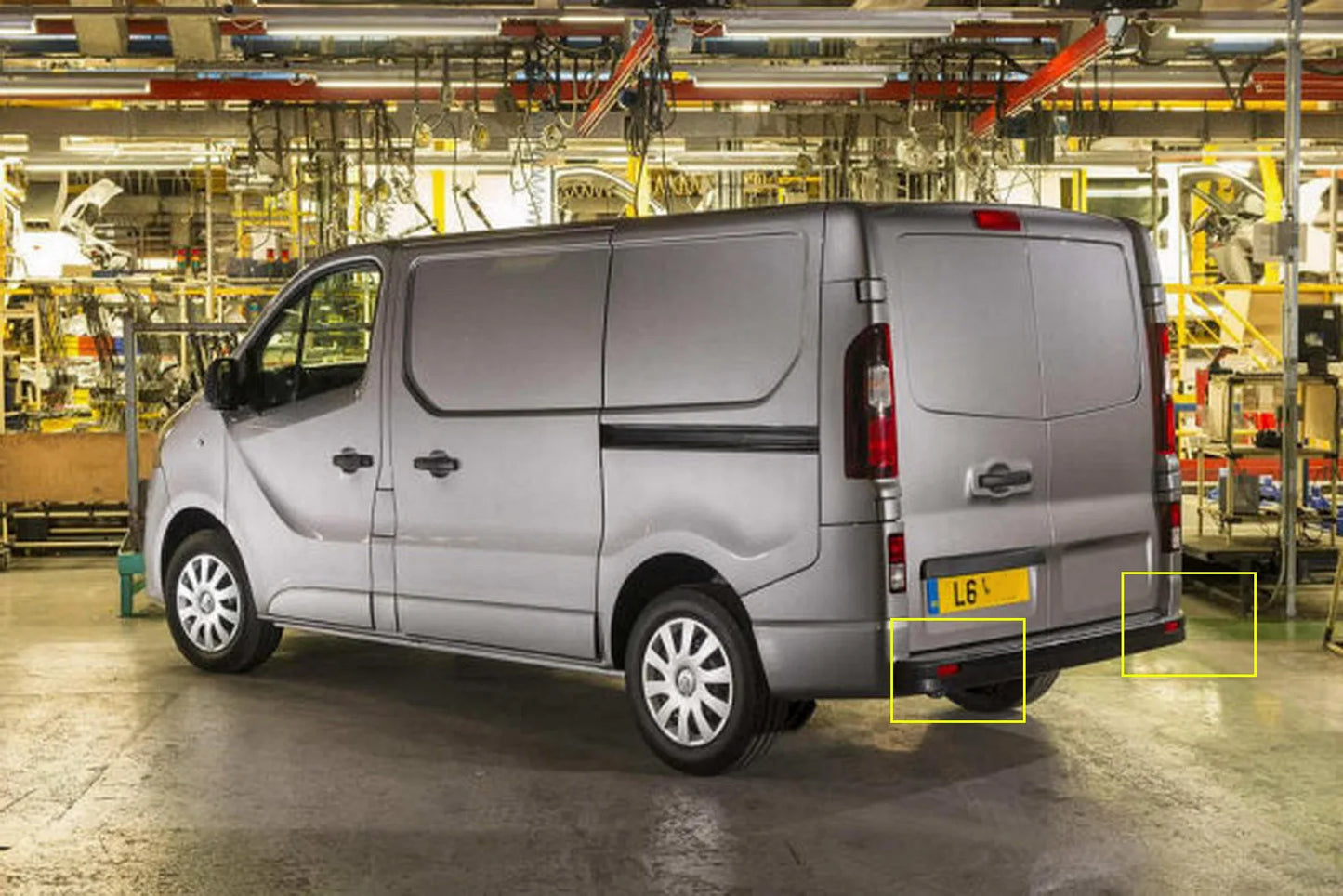 ANGRONG 2pcs Red Lens Rear Bumper Reflector L&R For Vauxhall Opel Vivaro Movano A Primastar