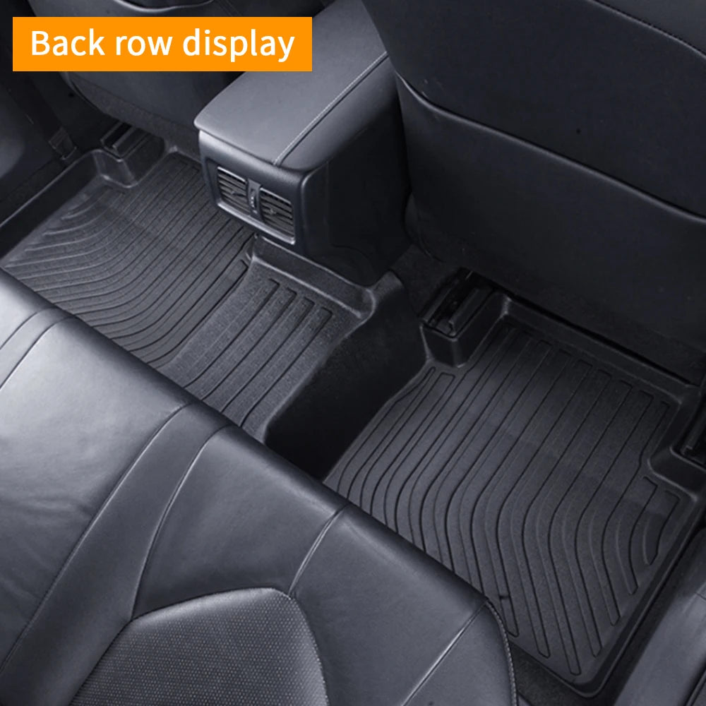 For Audi Q5L 2018-2024  Rubber Floor Mats Waterproof Non-Slip Fully Surrounded Car Accessories Car Rugs TPE Foot Pad