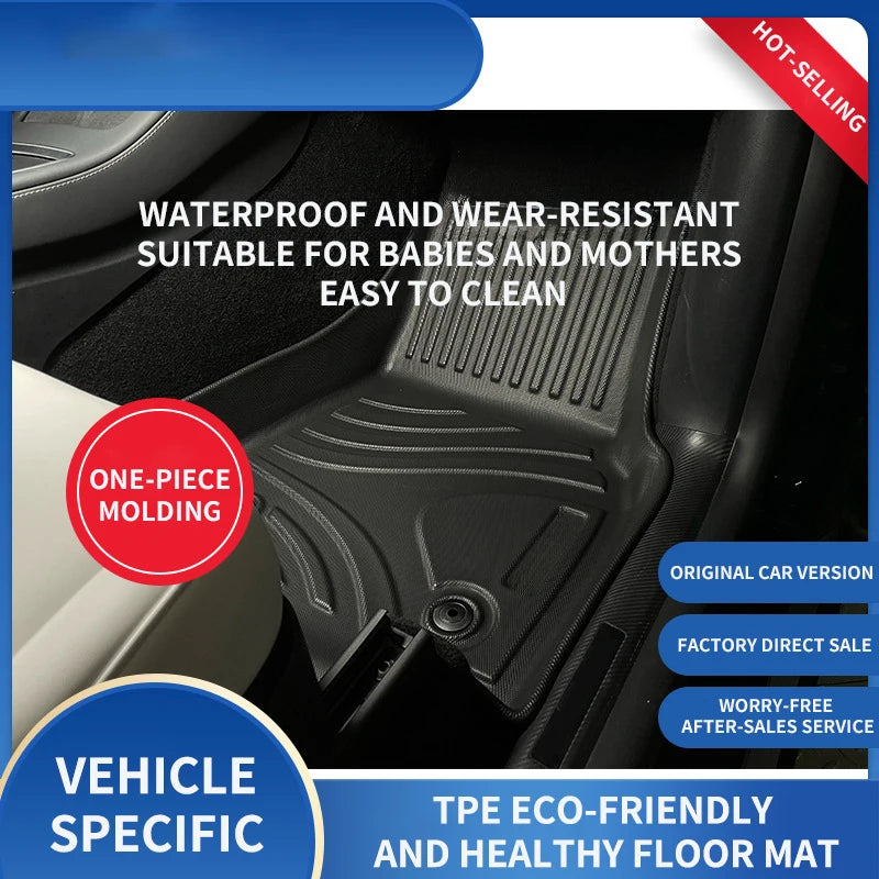 Custom Fit TPE Car Floor Mats for Audi A3 & A3L | Vehicle - Specific, Waterproof, Wear - Resistant One - Piece
